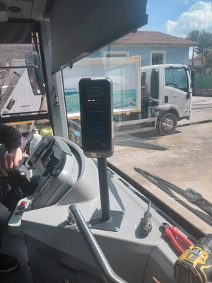Alaca Belediyesi kart okutma anı