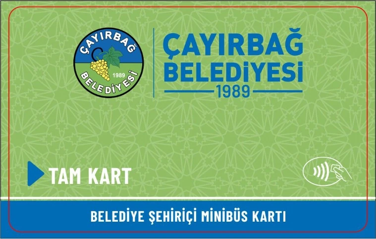 Çayırbağ Belediyesi akıllı kart tasarımı