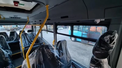 Gerede Belediyesi aracında yolcu bölümü kamerası