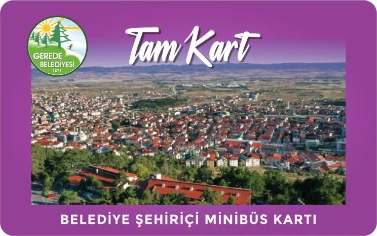 Gerede Belediyesi akıllı kart tasarımı