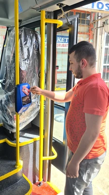 Gerede Belediyesi araç içi validatör montajı 5
