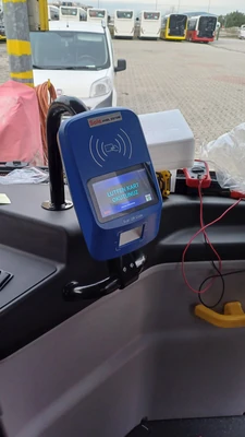 Solhan Belediyesi otobüs validatörü ekranı