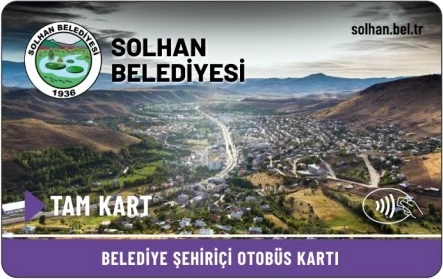 Solhan Belediyesi akıllı kart tasarımı