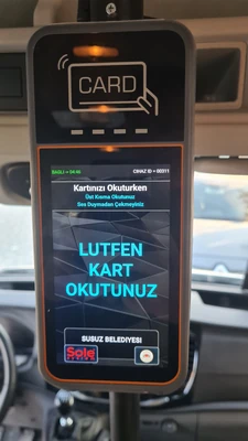 Susuz Belediyesi kart okutma anı