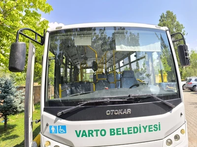 Varto Belediyesi otobüs saha görüntüsü